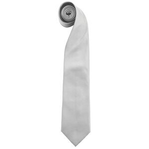 Premier Mens Fashion Colors Work Clip On Tie (Pack of 2) / Silver